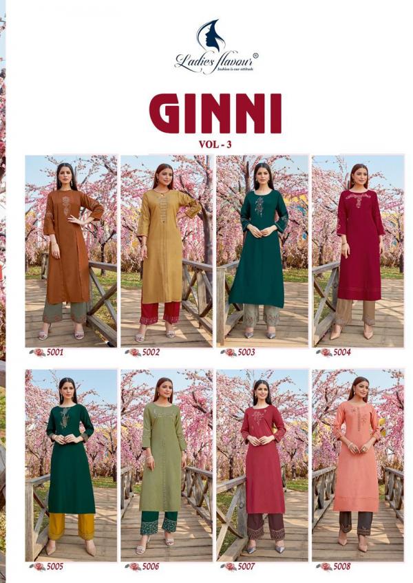 LF Ginni 3 Rayon Fancy Embroidery Kurti With Plazzo 